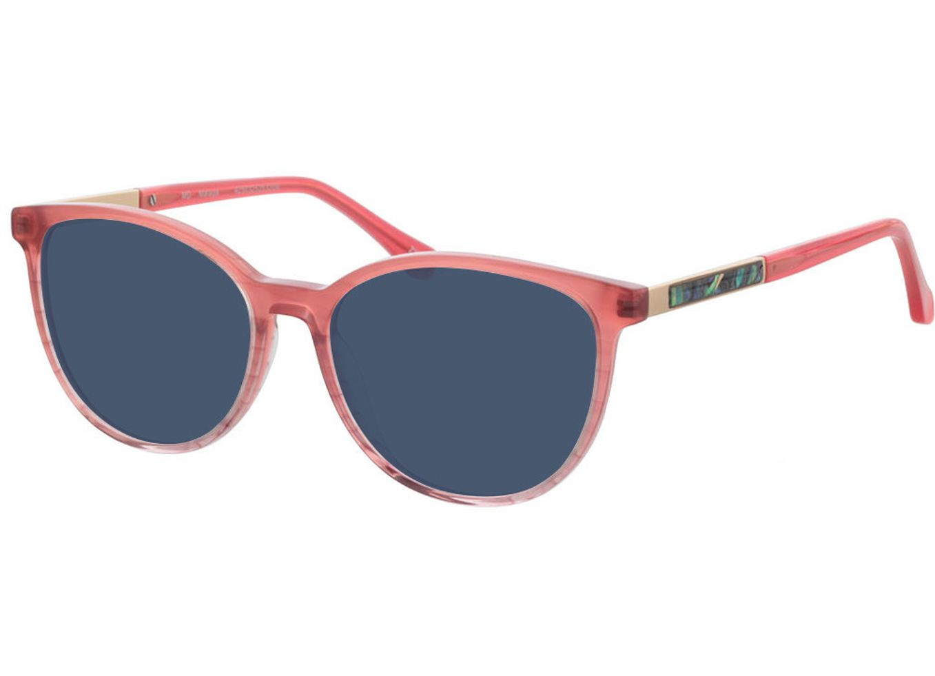 Malaga - pink Sonnenbrille ohne Sehstärke, Vollrand, Cateye