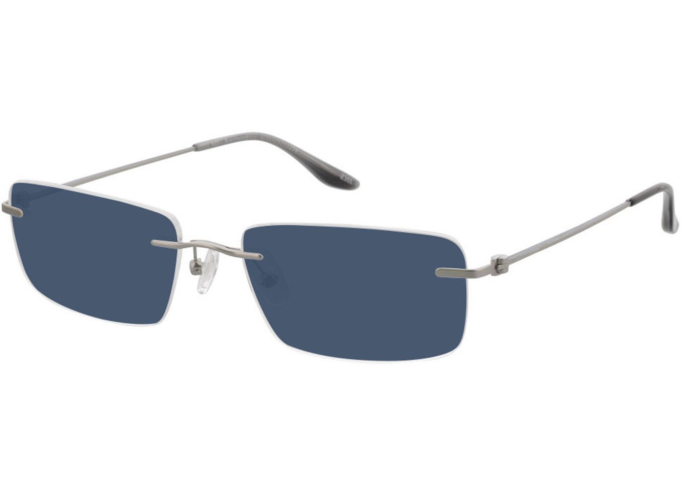 Brentwood - silber Sonnenbrille ohne Sehstärke, Randlos, Rechteckig