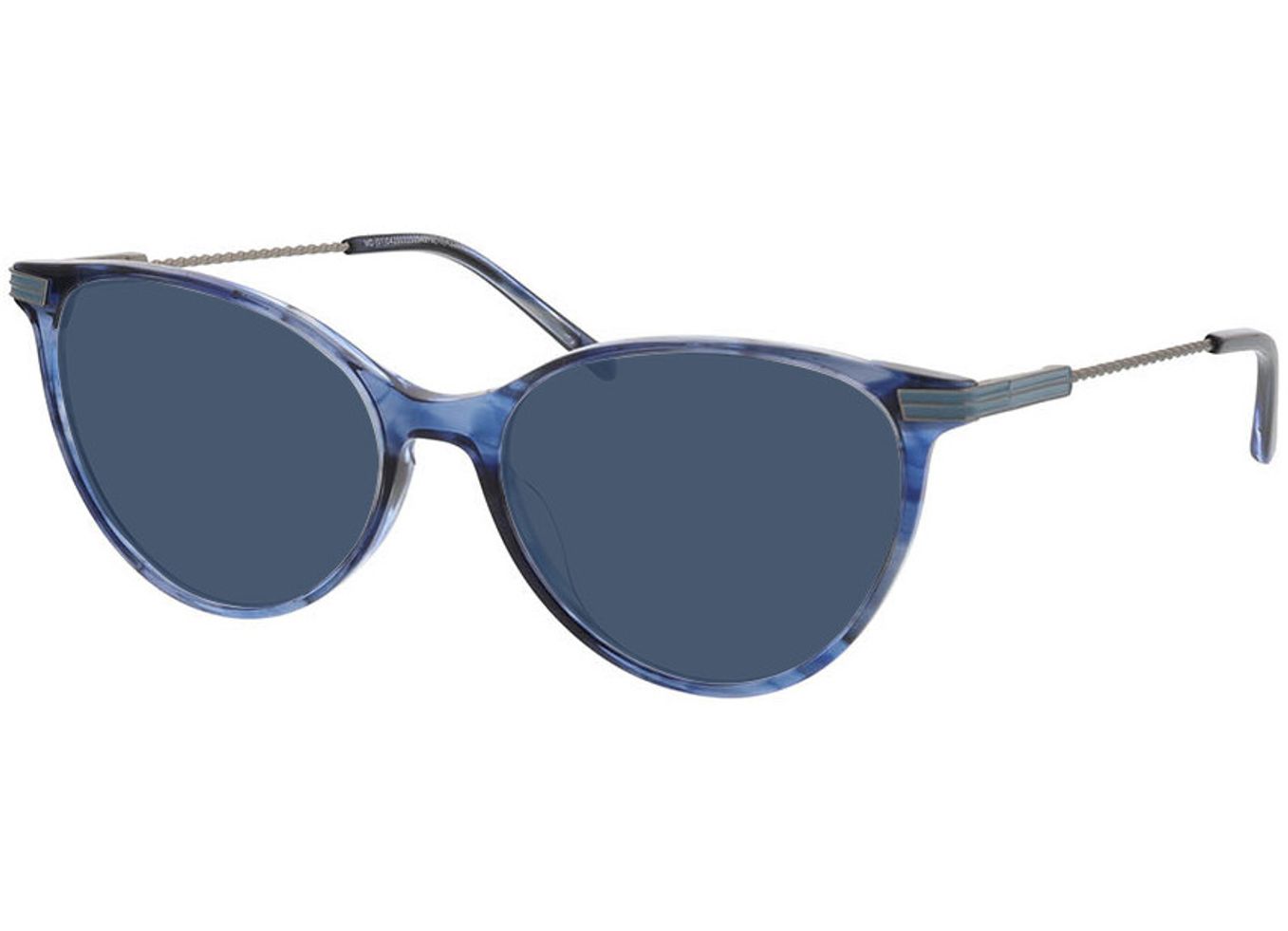 Leona - blau Sonnenbrille mit Sehstärke, Vollrand, Cateye