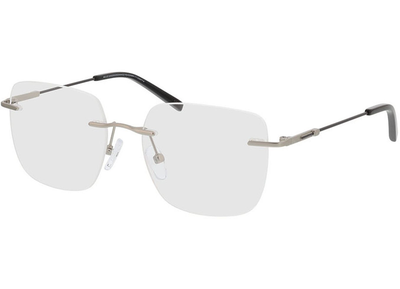 Liberty - silber/schwarz Gleitsichtbrille, Randlos, Rechteckig