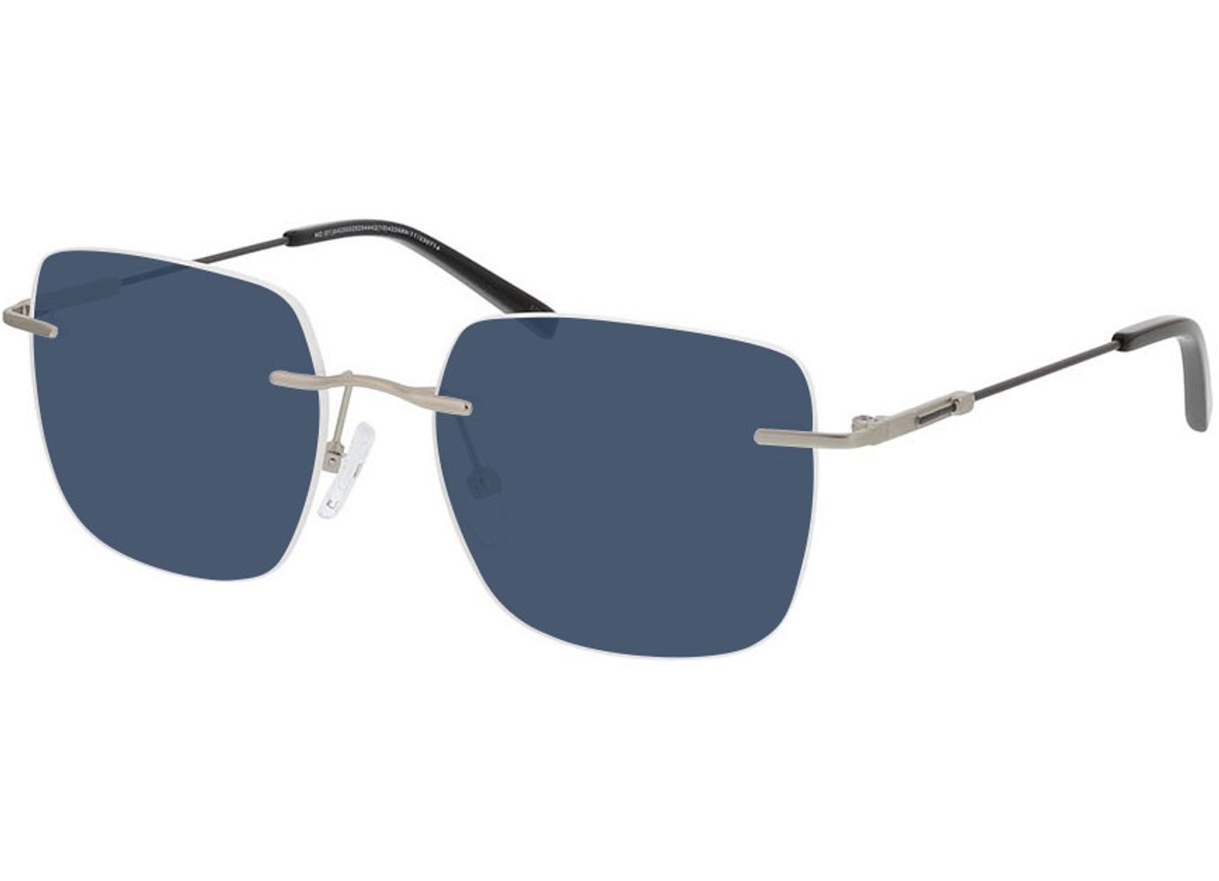 Liberty - silber/schwarz Sonnenbrille ohne Sehstärke, Randlos, Rechteckig