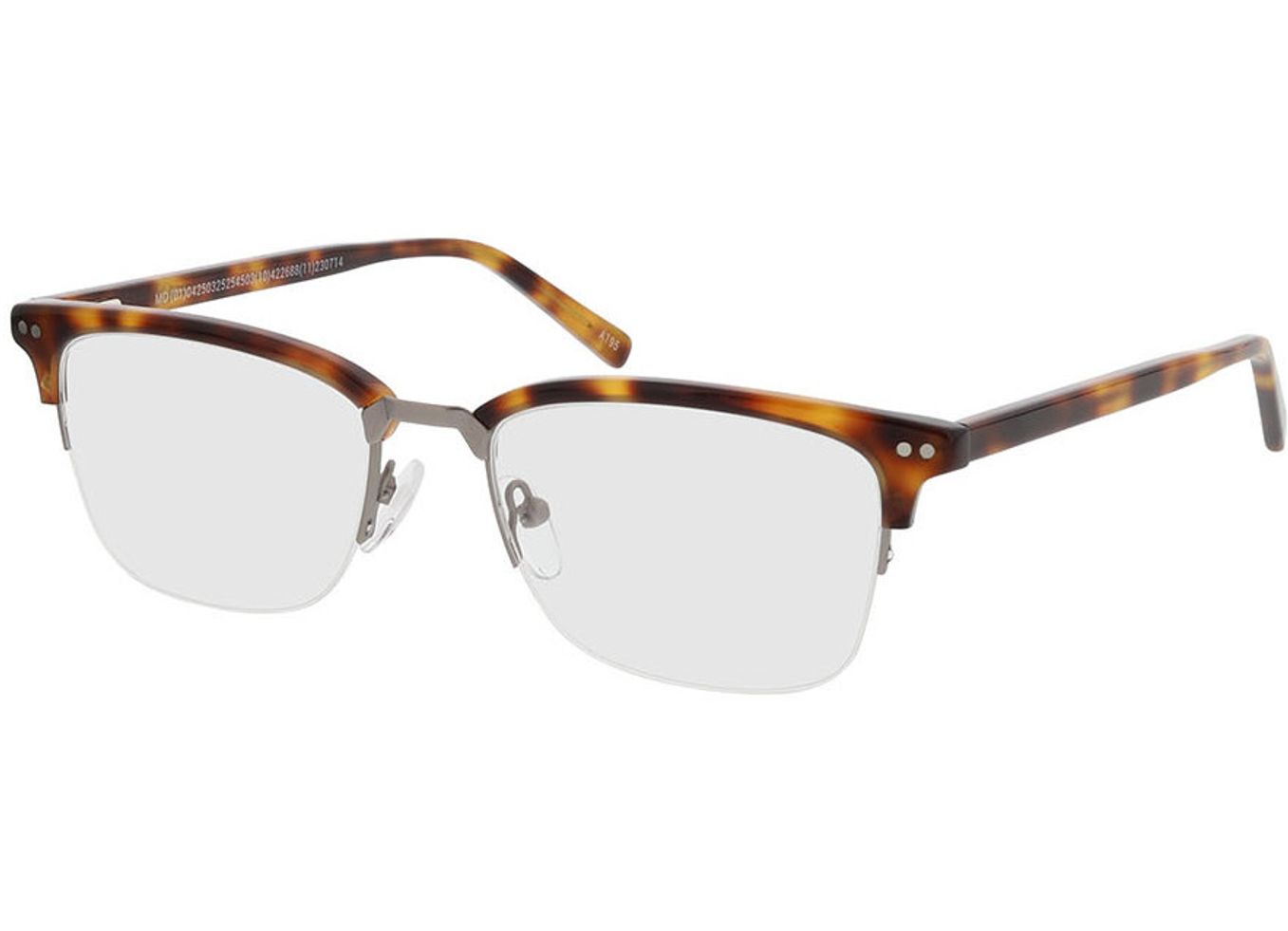 Newton - havanna Arbeitsplatzbrille, Halbrand, browline