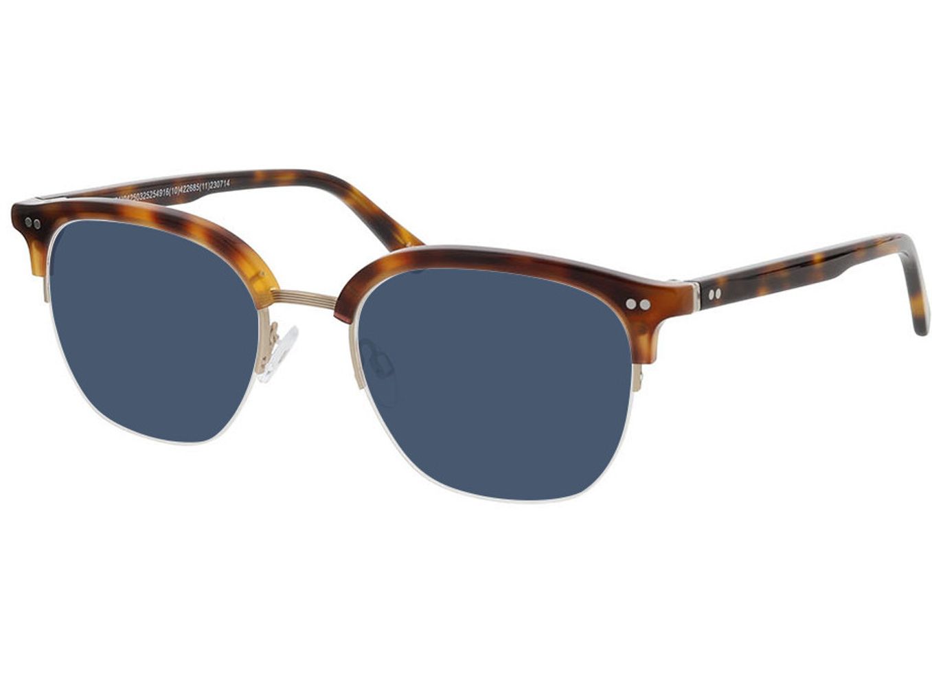 Maryland - havanna/matt gold Sonnenbrille mit Sehstärke, Halbrand, browline