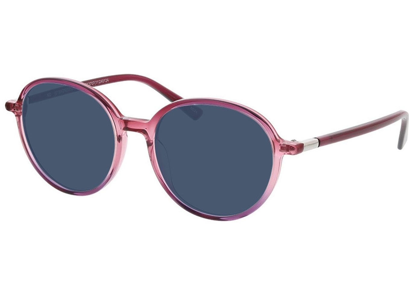 Verona - pink verlauf Sonnenbrille ohne Sehstärke, Vollrand, Rund