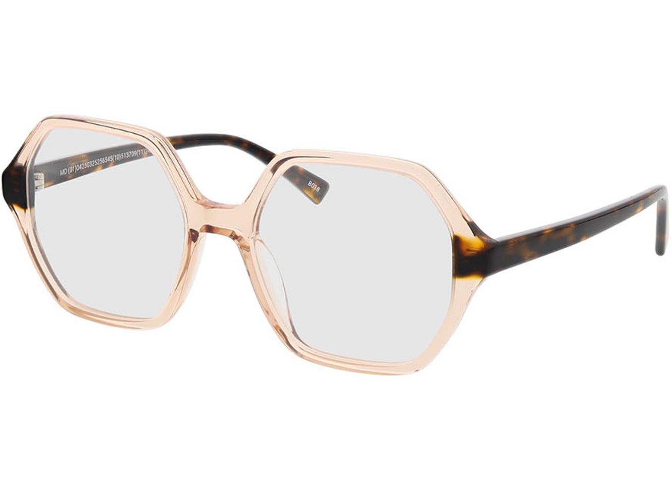 Molly - pink transparent/havanna Arbeitsplatzbrille, Vollrand, geometric