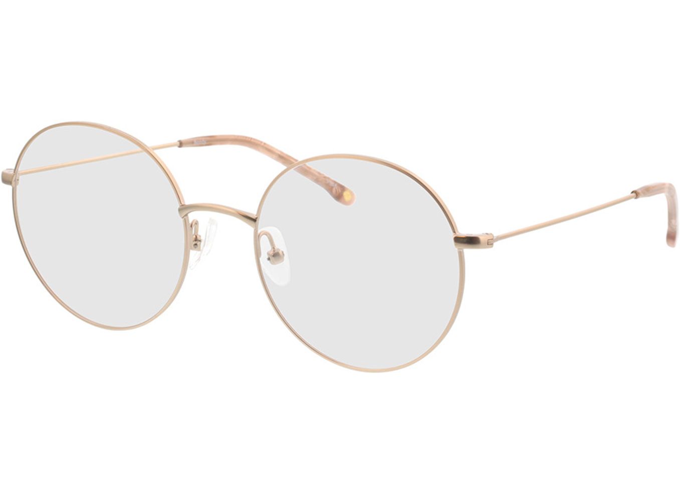 Bondy - matt gold Gleitsichtbrille, Vollrand, Rund