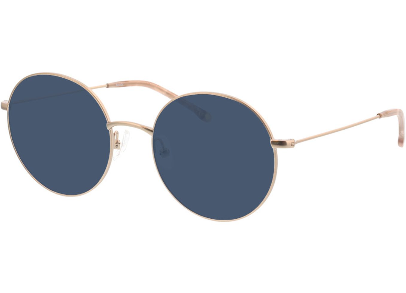 Bondy - matt gold Sonnenbrille mit Sehstärke, Vollrand, Rund