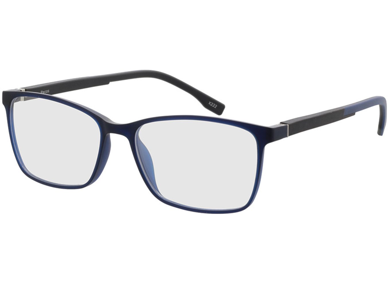 Pecos - blau-transparent Gleitsichtbrille, Vollrand, Rechteckig