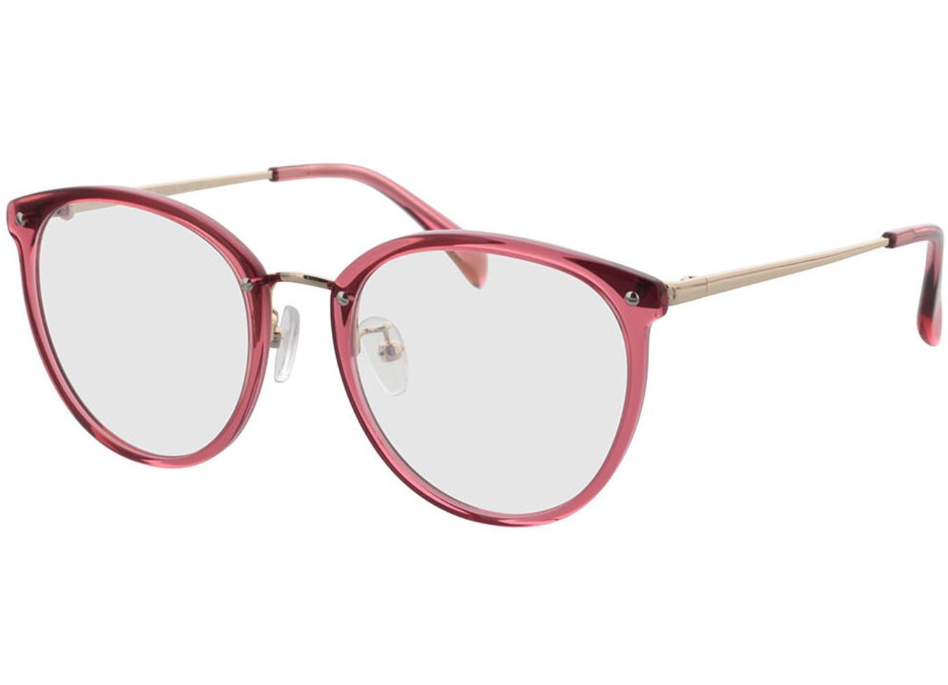 Charlotte - pink/gold Blaulichtfilter-Brille, Vollrand, panto