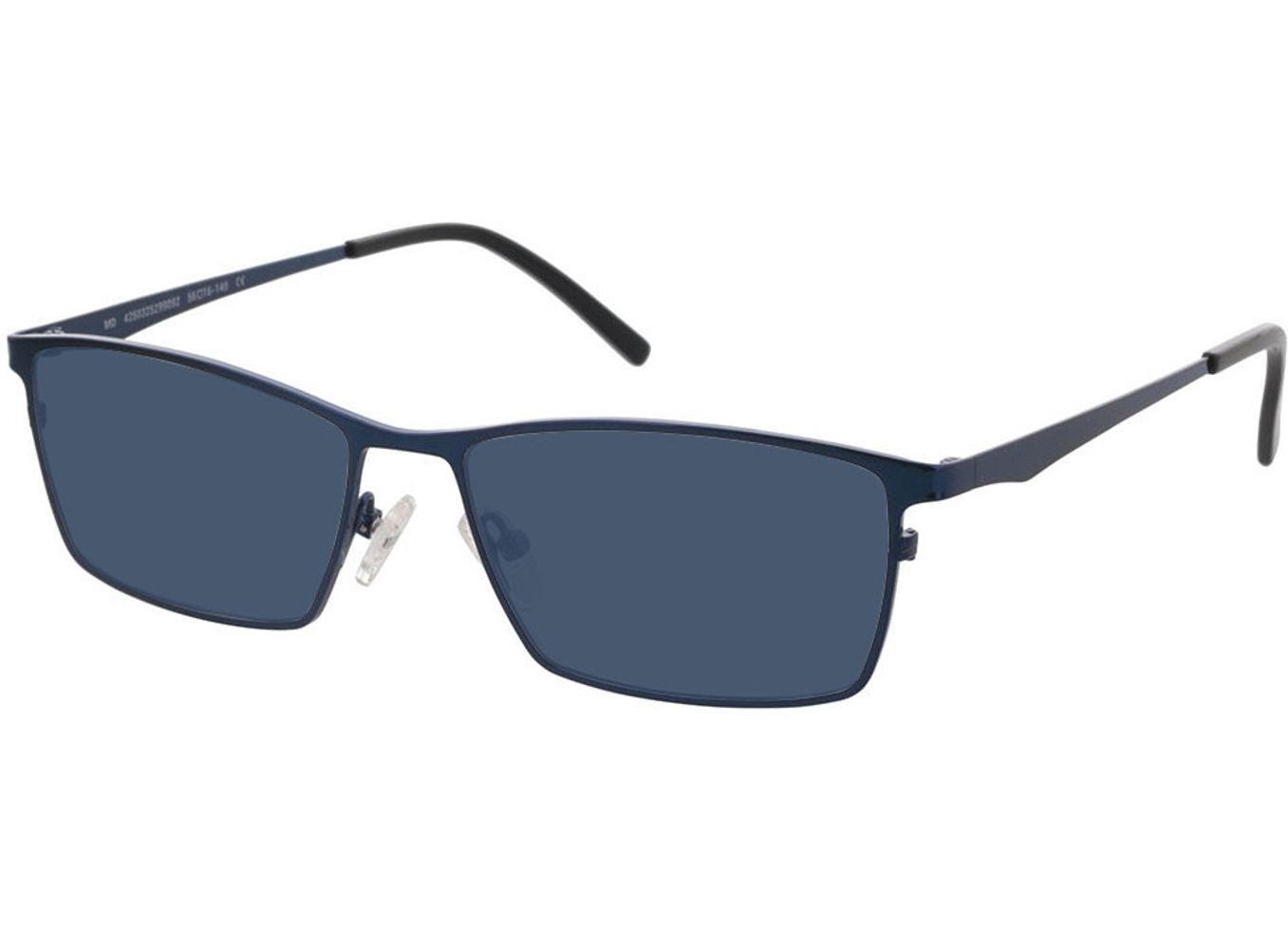 Prag - blau Sonnenbrille ohne Sehstärke, Vollrand, Rechteckig