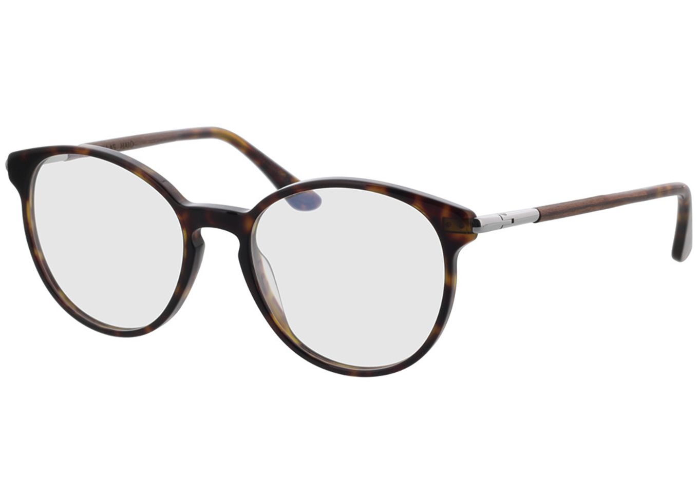 Woodfellas Optical Halo walnut/havana 52-18 Brillengestell inkl. Gläser, Damen, Vollrand, panto