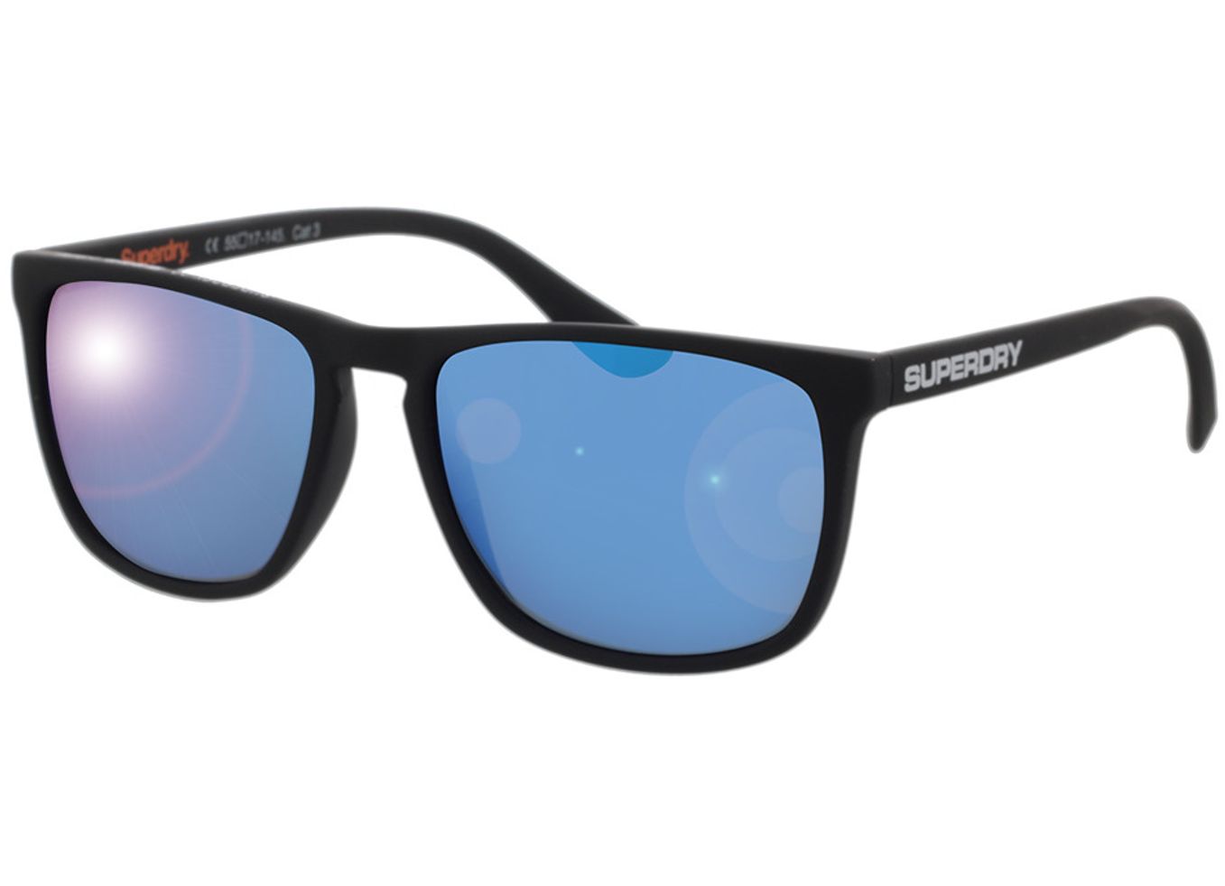 Superdry SDS Shockwave 187 55-17 Sonnenbrille mit Sehstärke erhältlich, Damen/Herren, Vollrand, Eckig