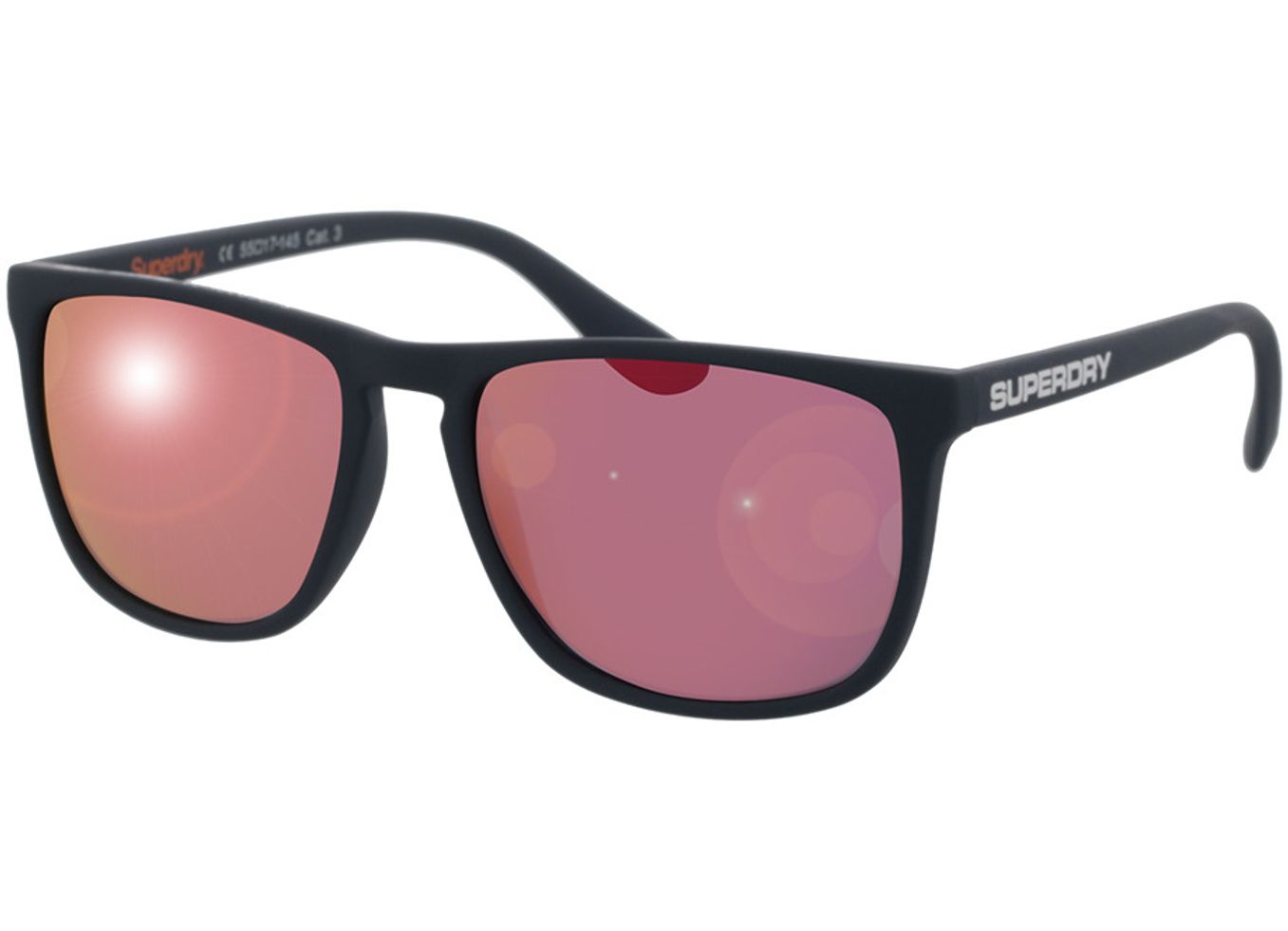 Superdry SDS Shockwave 189 55-17 Sonnenbrille mit Sehstärke erhältlich, Damen/Herren, Vollrand, Eckig