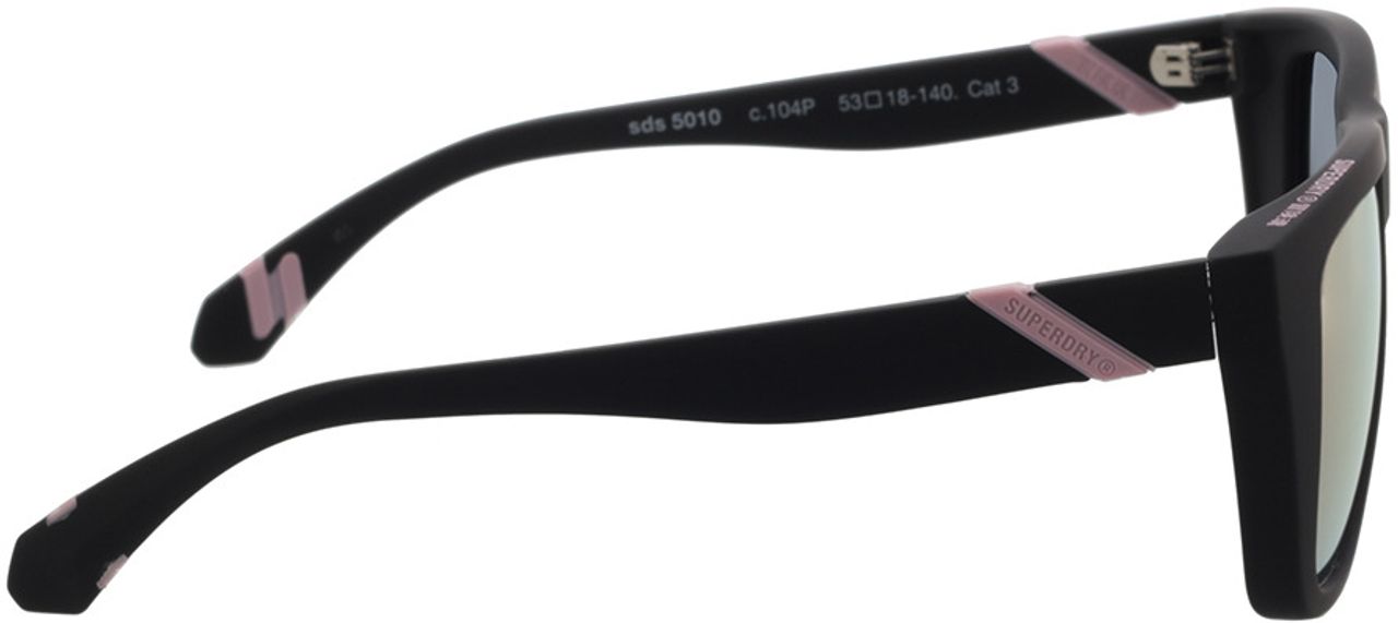 Superdry SDS 5010 Women's Sunglasses 104P Matte Black Pink/Pink Mirror :  : Fashion
