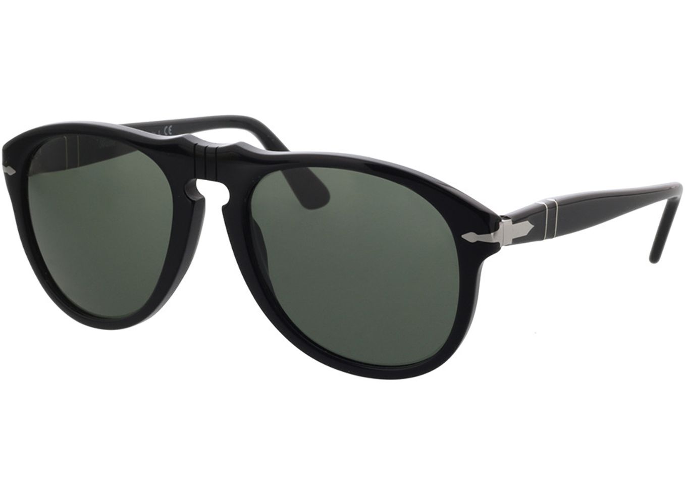 Persol PO0649 95/31 56-20 Sonnenbrille ohne Sehstärke, Herren, Vollrand, Pilot