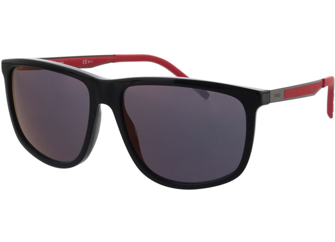 Hugo HG 1138/S 807 58-15 Sonnenbrille mit Sehstärke erhältlich, Herren, Vollrand, Eckig