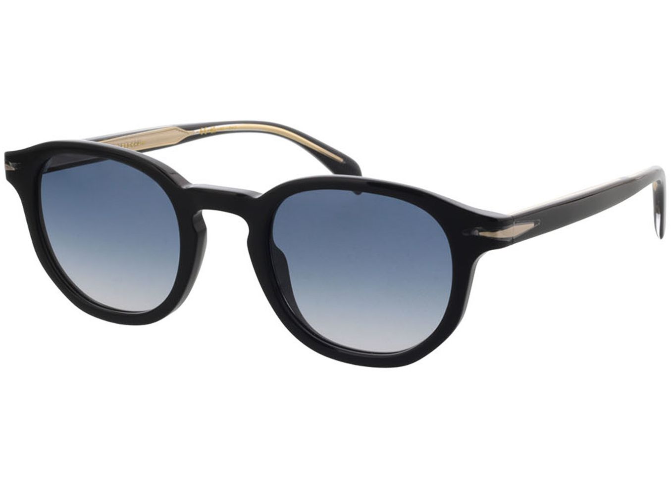 David Beckham DB 1007/S 807/08 49-24 Sonnenbrille mit Sehstärke erhältlich, Herren, Vollrand, Rund