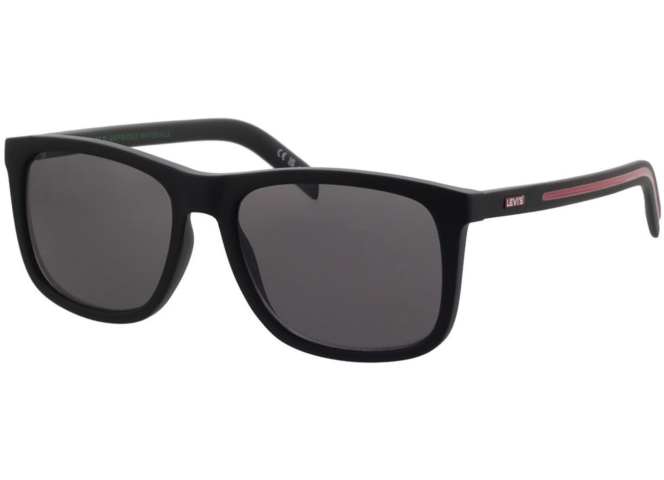 Levi's LV 5025/S 003/IR 56-17 Sonnenbrille mit Sehstärke erhältlich, Herren, Vollrand, Rechteckig