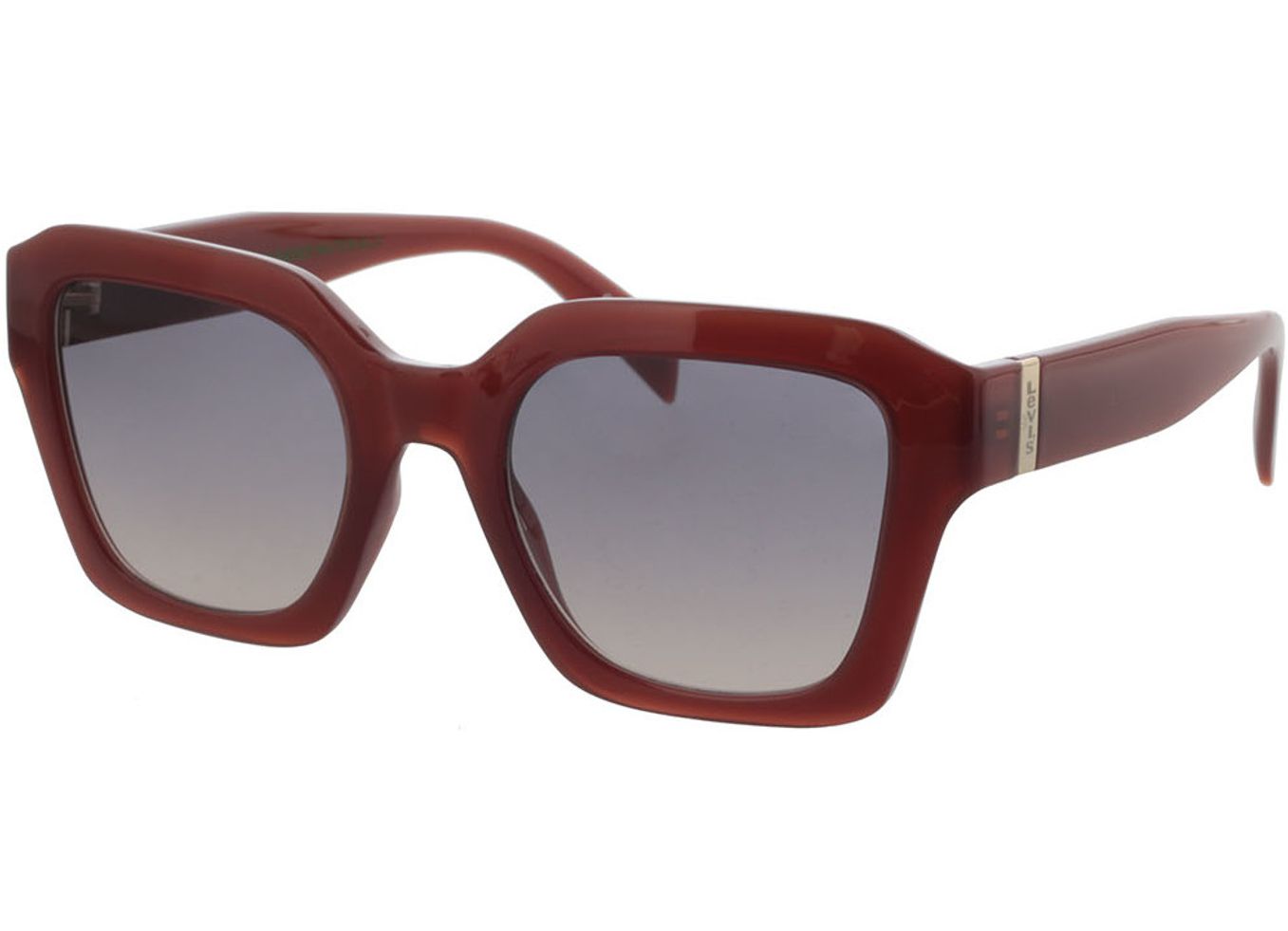 Levi's LV 1027/S 09Q/GB 53-21 Sonnenbrille mit Sehstärke erhältlich, Damen, Vollrand, Rechteckig