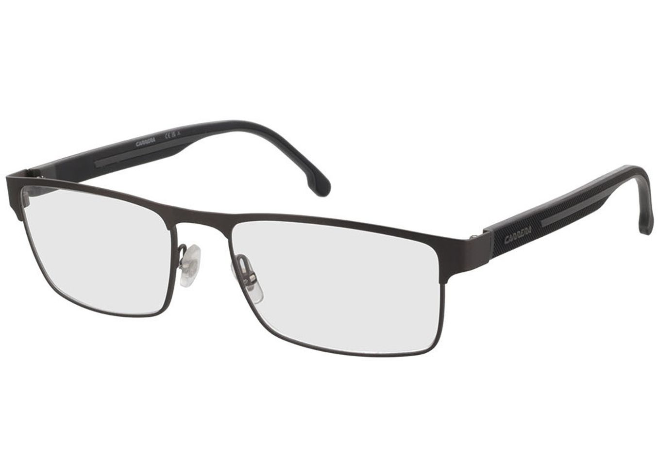 Carrera CARRERA 8884 R80 57-18 Brillengestell inkl. Gläser, Herren, Vollrand, Rechteckig