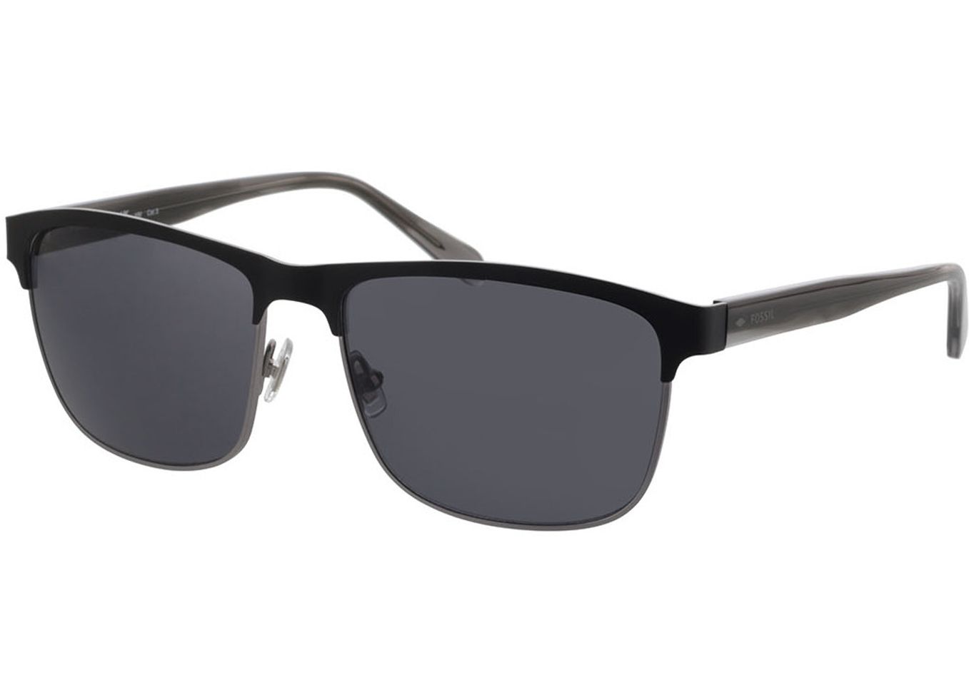 Fossil FOS 2128/G/S TI7/IR 59-17 Sonnenbrille mit Sehstärke erhältlich, Herren, Vollrand, Rund