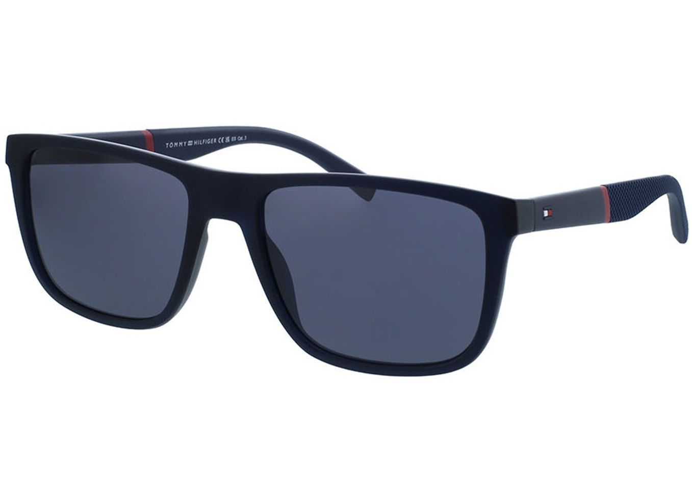 Tommy Hilfiger TH 2043/S FLL 56-18 Sonnenbrille mit Sehstärke erhältlich, Herren, Vollrand, Rechteckig