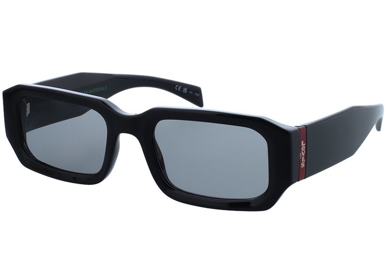 Levi's LV 1034/S 807 53-20 Sonnenbrille mit Sehstärke erhältlich, Damen/Herren, Vollrand, Rechteckig