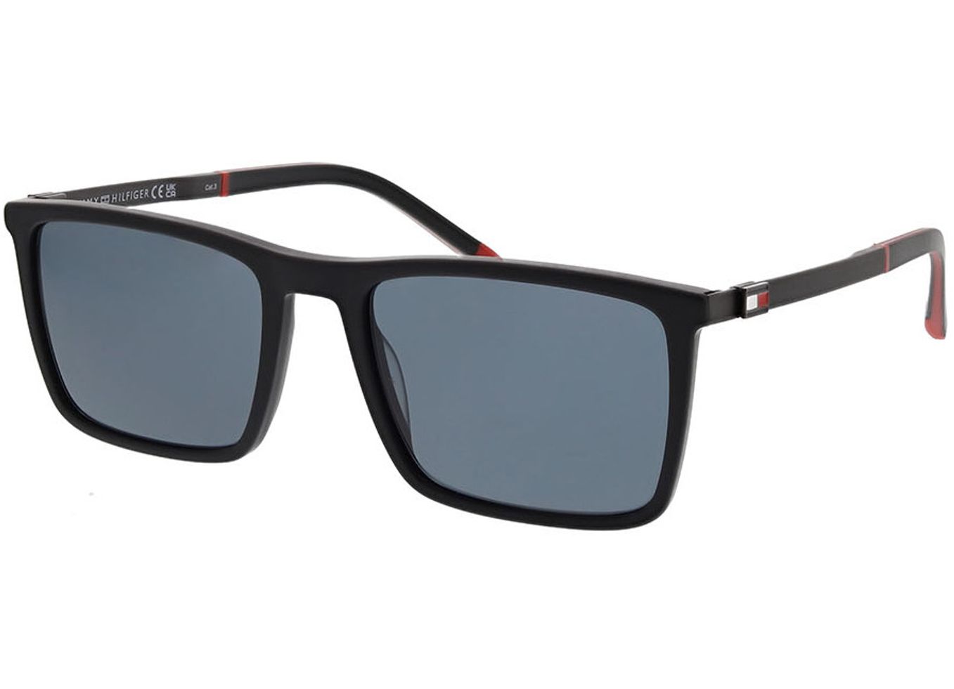 Tommy Hilfiger TH 2077/S 003/IR 55-19 Sonnenbrille mit Sehstärke erhältlich, Herren, Vollrand, Rechteckig