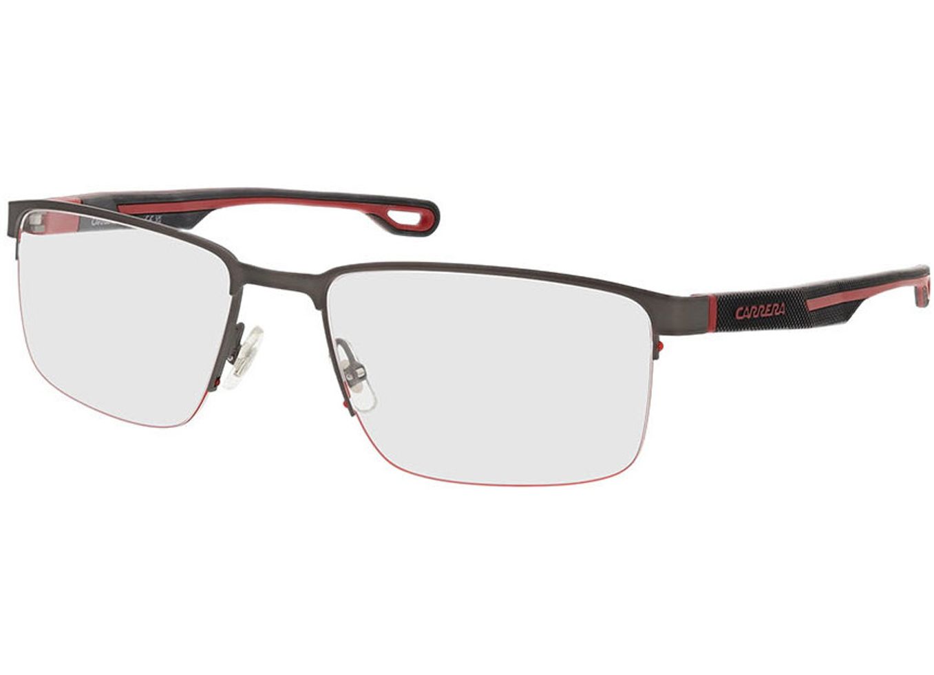 Carrera CARRERA 4414 R80 57-19 Brillengestell inkl. Gläser, Herren, Halbrand, Rechteckig