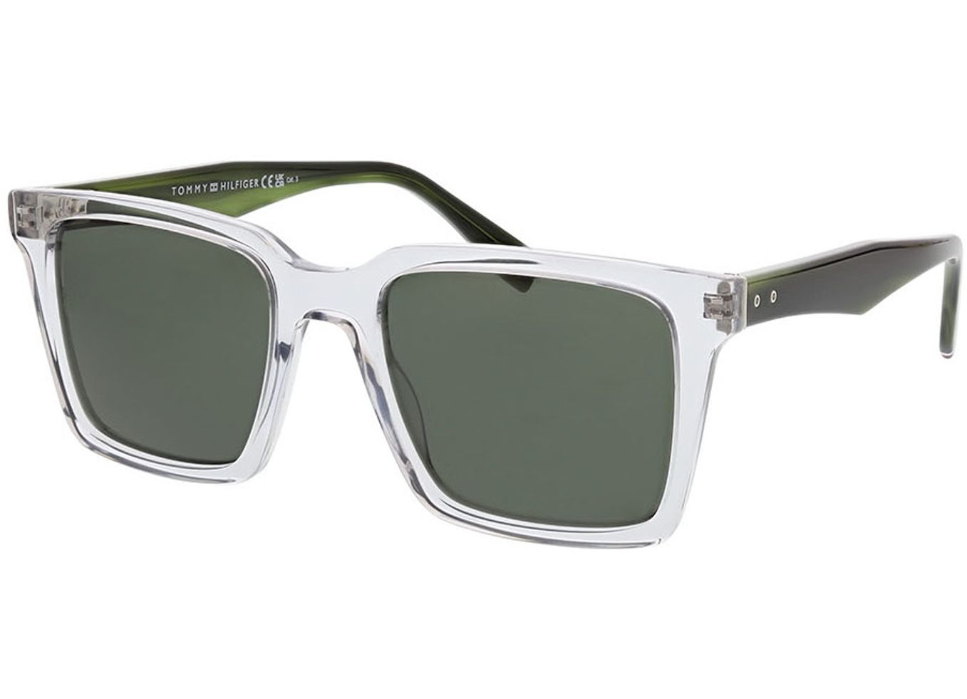 Tommy Hilfiger TH 2067/S KB7/QT 53-20 Sonnenbrille mit Sehstärke erhältlich, Herren, Vollrand, Rechteckig