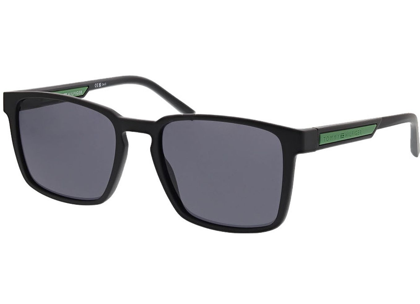 Tommy Hilfiger TH 2088/S 003/IR 55-19 Sonnenbrille mit Sehstärke erhältlich, Herren, Vollrand, Rechteckig