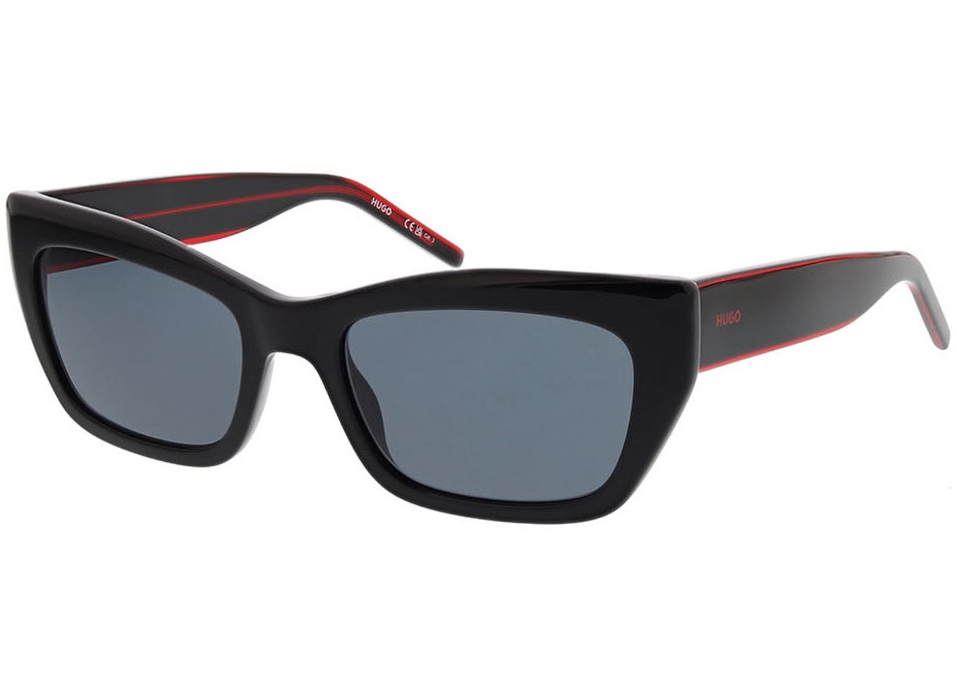 Hugo HG 1301/S OIT/IR 54-19 Sonnenbrille mit Sehstärke erhältlich, Damen, Vollrand, Rechteckig