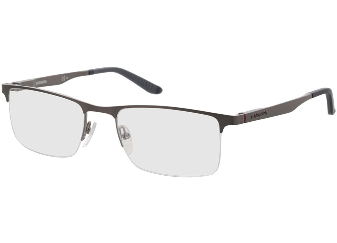 Carrera CA8810 A25 54-19 Brillengestell inkl. Gläser, Herren, Halbrand, Rechteckig