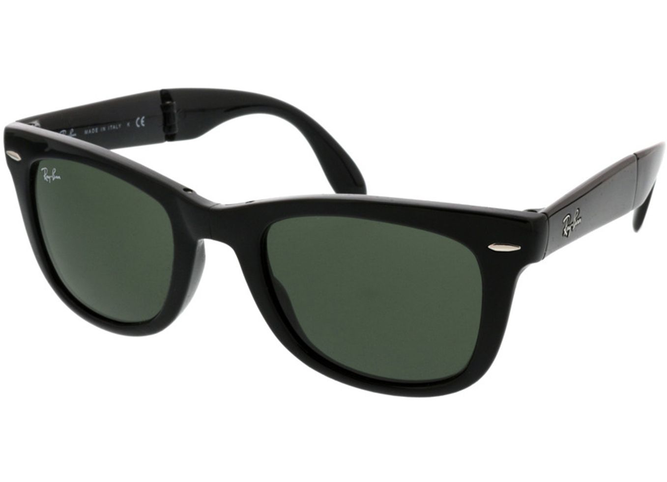 Ray-Ban Folding Wayfarer RB4105 601 50-21 Sonnenbrille mit Sehstärke erhältlich, Herren, Vollrand, Eckig