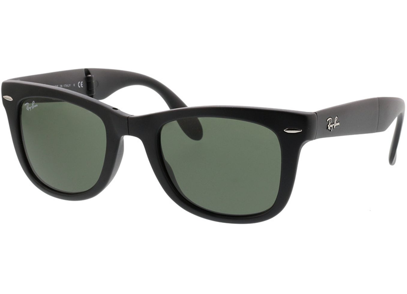 Ray-Ban Folding Wayfarer RB4105 601S 50-21 Sonnenbrille mit Sehstärke erhältlich, Damen/Herren, Vollrand, Eckig