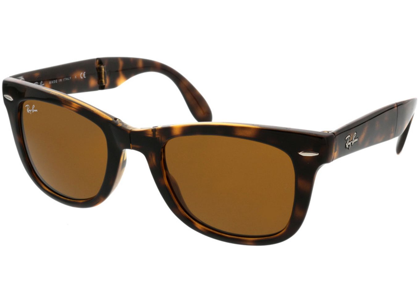 Ray-Ban Folding Wayfarer RB4105 710 50-21 Sonnenbrille mit Sehstärke erhältlich, Herren, Vollrand, Eckig