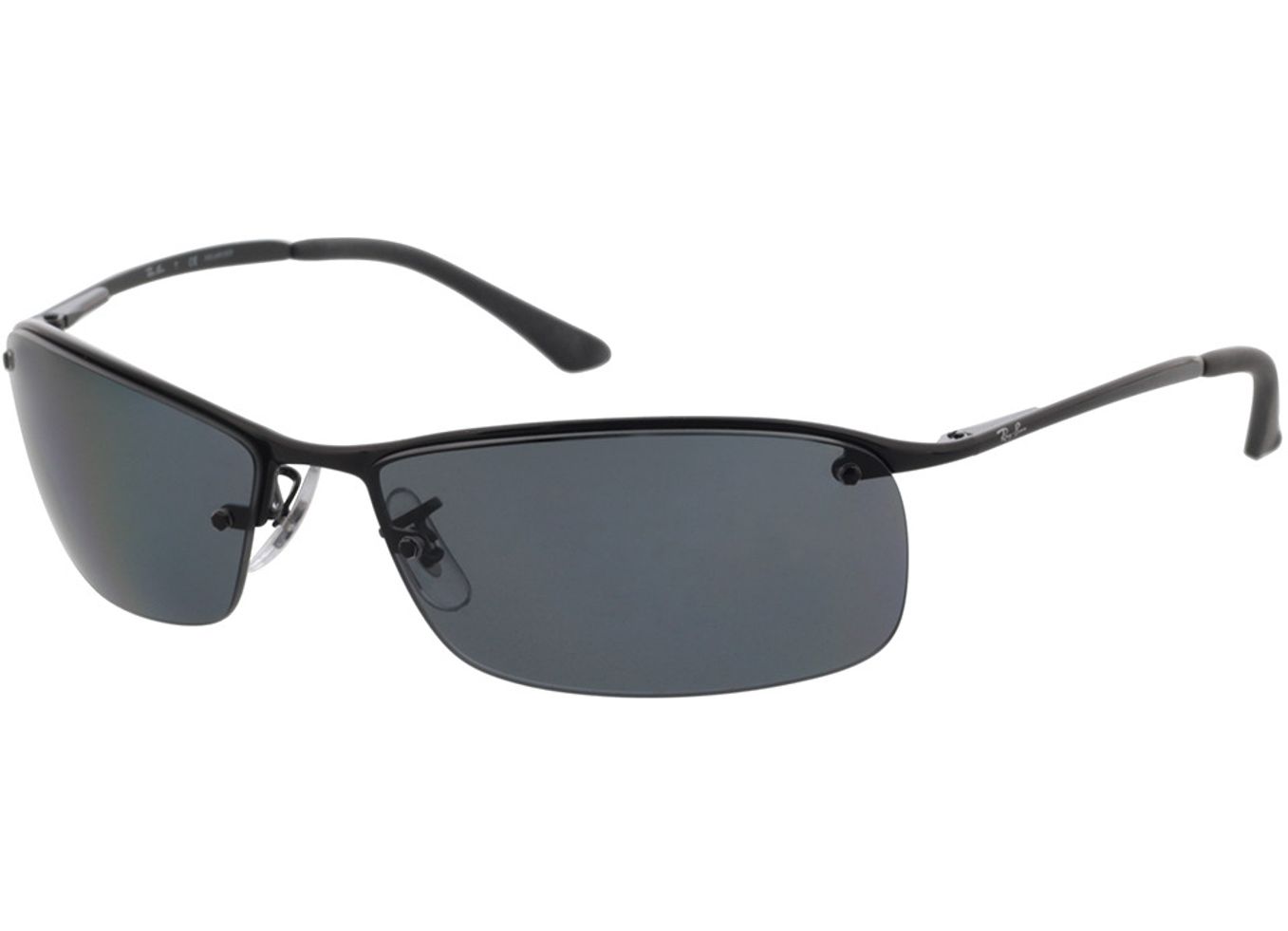 Ray-Ban Top Bar RB3183 002/81 63-15 Sonnenbrille ohne Sehstärke, Herren, Halbrand, Rechteckig