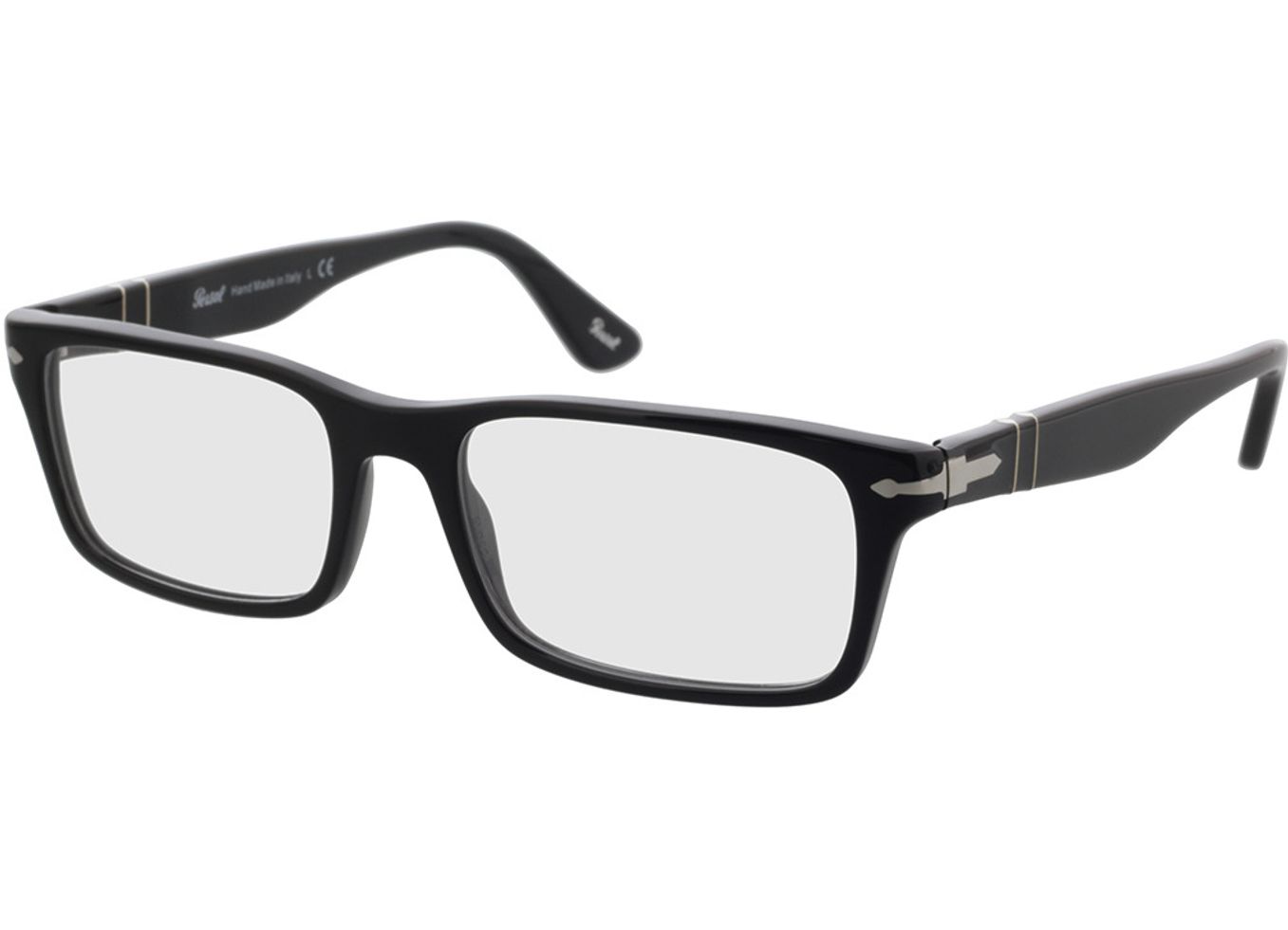 Persol PO3050V 95 55-18 Brillengestell inkl. Gläser, Herren, Vollrand, Rechteckig