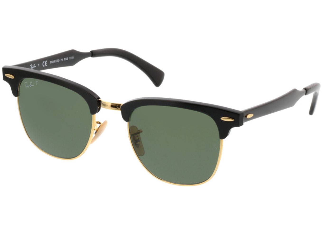 Ray-Ban Clubmaster Aluminum RB3507 136/N5 51-21 Sonnenbrille mit Sehstärke erhältlich, Damen/Herren, Vollrand, browline