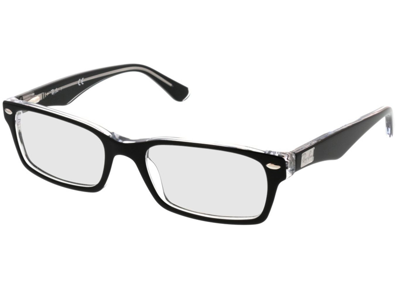 Ray-Ban RX5206 2034 52-18 Brillengestell inkl. Gläser, Herren, Vollrand, Dünn