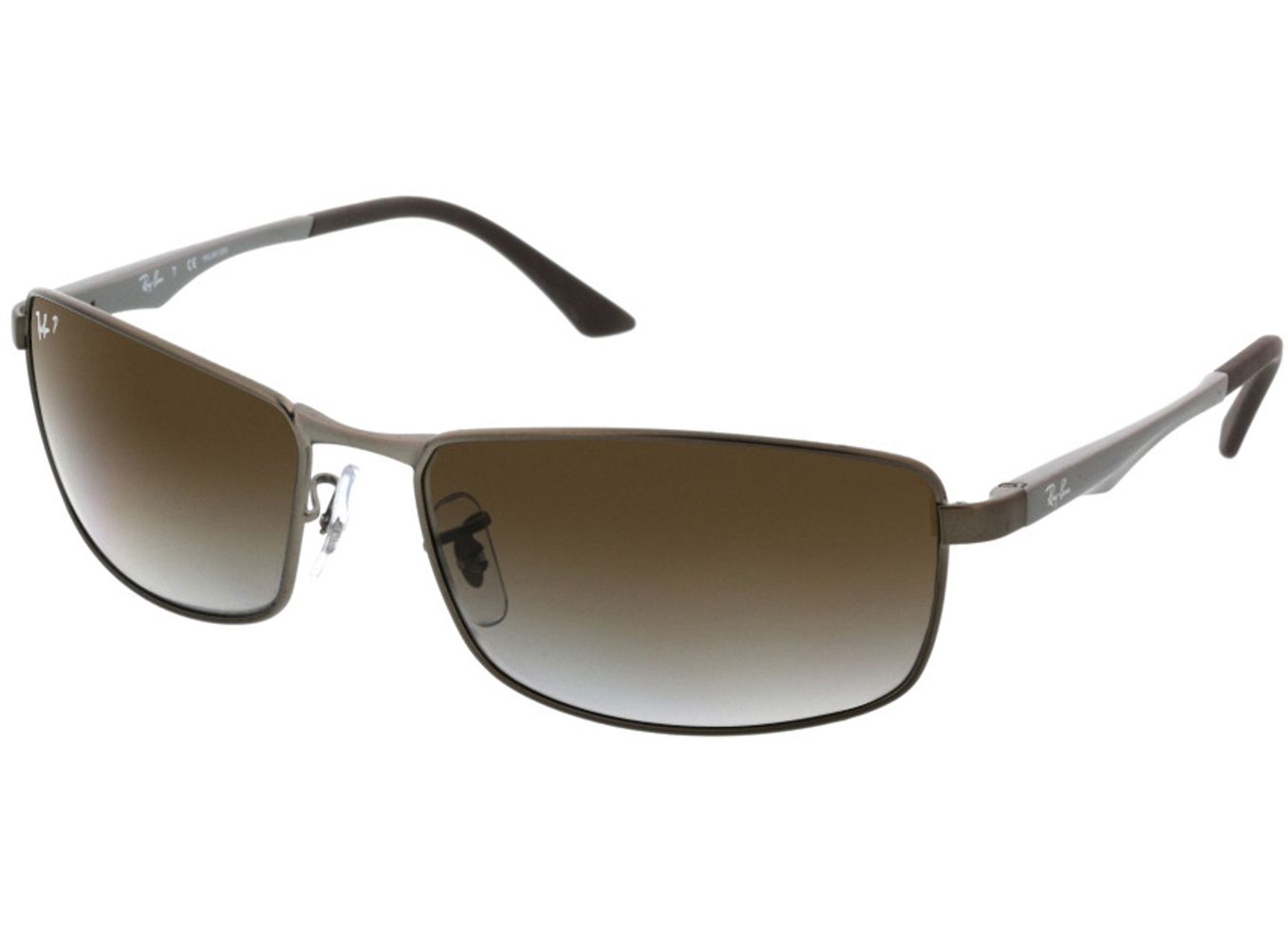 Ray-Ban RB3498 029/T5 61-17 Sonnenbrille ohne Sehstärke, Herren, Vollrand, Rechteckig