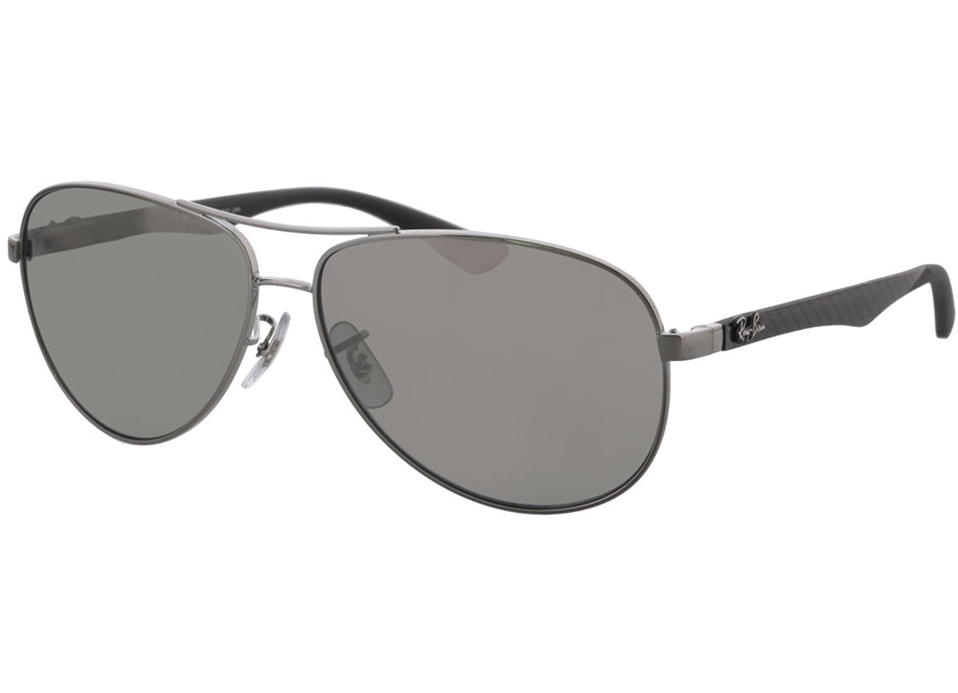 Ray-Ban Carbon Fibre RB8313 004/K6 61-13 Sonnenbrille mit Sehstärke erhältlich, Herren, Vollrand, Pilot