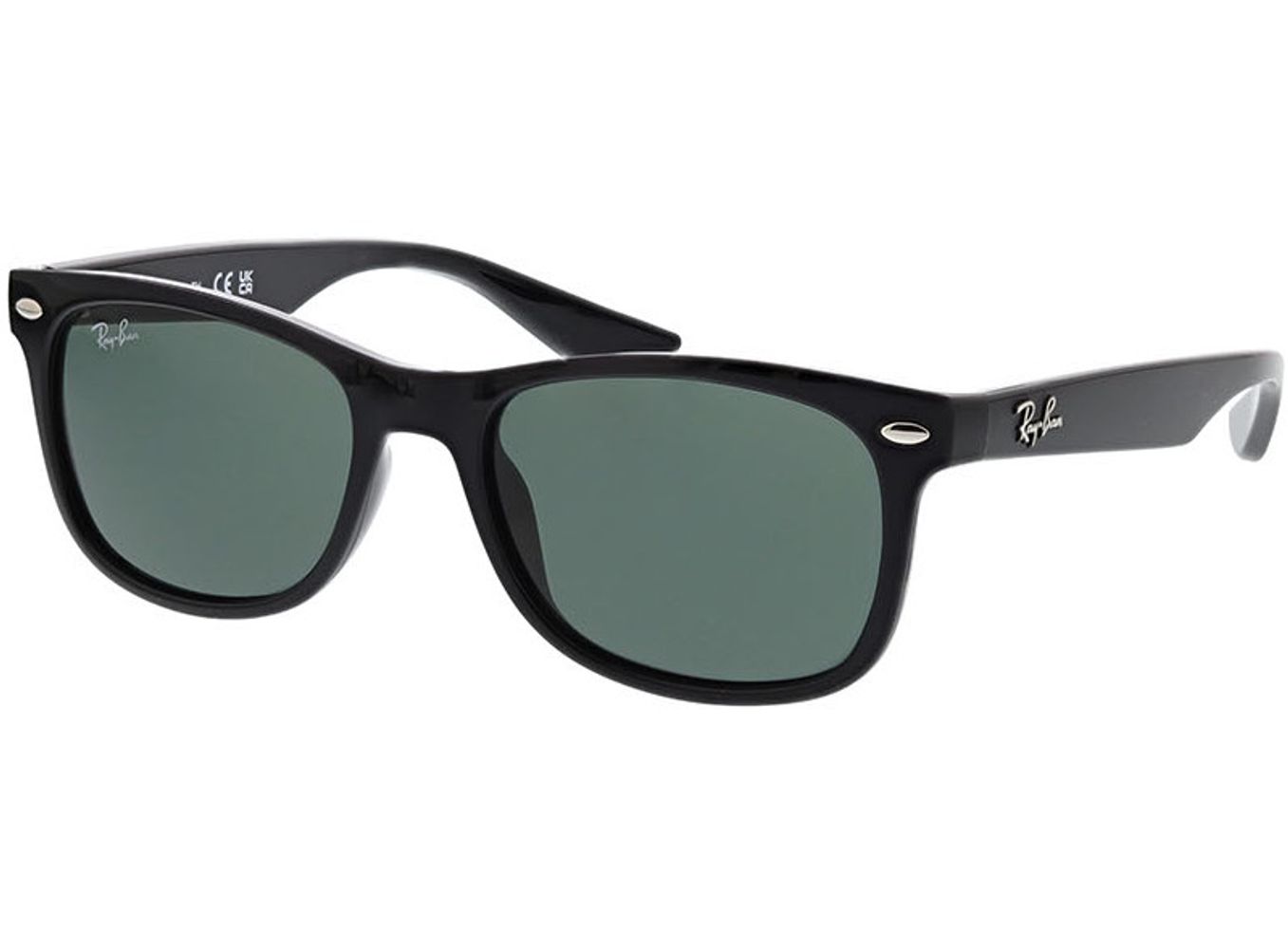 Ray-Ban Junior New Wayfarer RJ9052S 100/71 48-16 Sonnenbrille mit Sehstärke erhältlich, Damen/Herren, Vollrand, Eckig