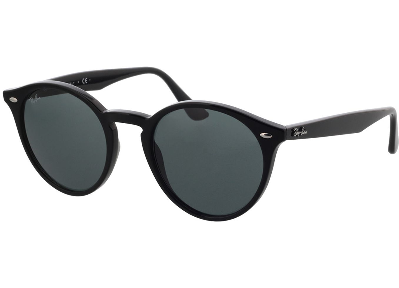 Ray-Ban RB2180 601/71 51-21 Sonnenbrille mit Sehstärke erhältlich, Herren, Vollrand, Rund