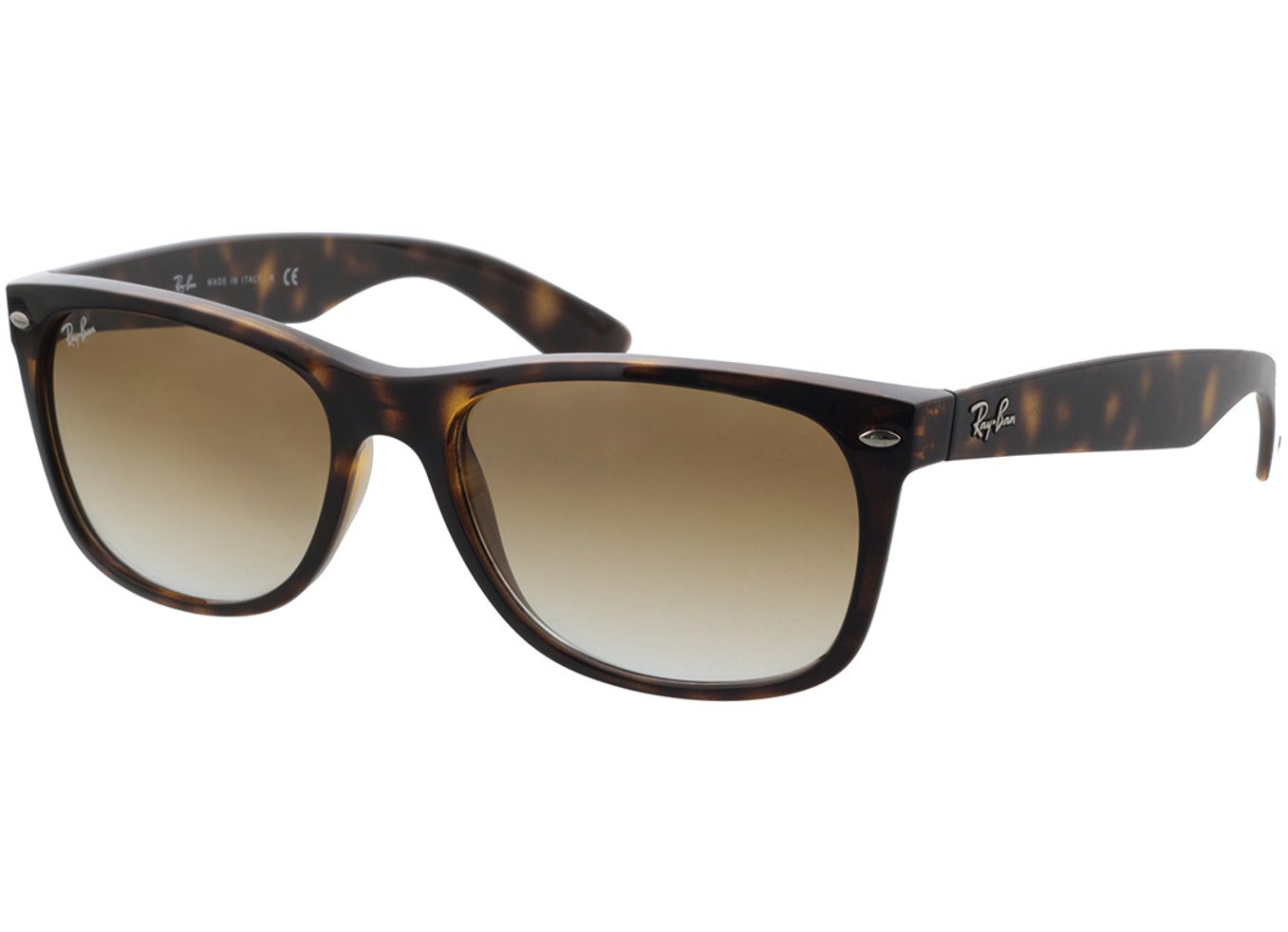 Ray-Ban New Wayfarer RB2132 710/51 58-18 Sonnenbrille mit Sehstärke erhältlich, Herren, Vollrand, Eckig