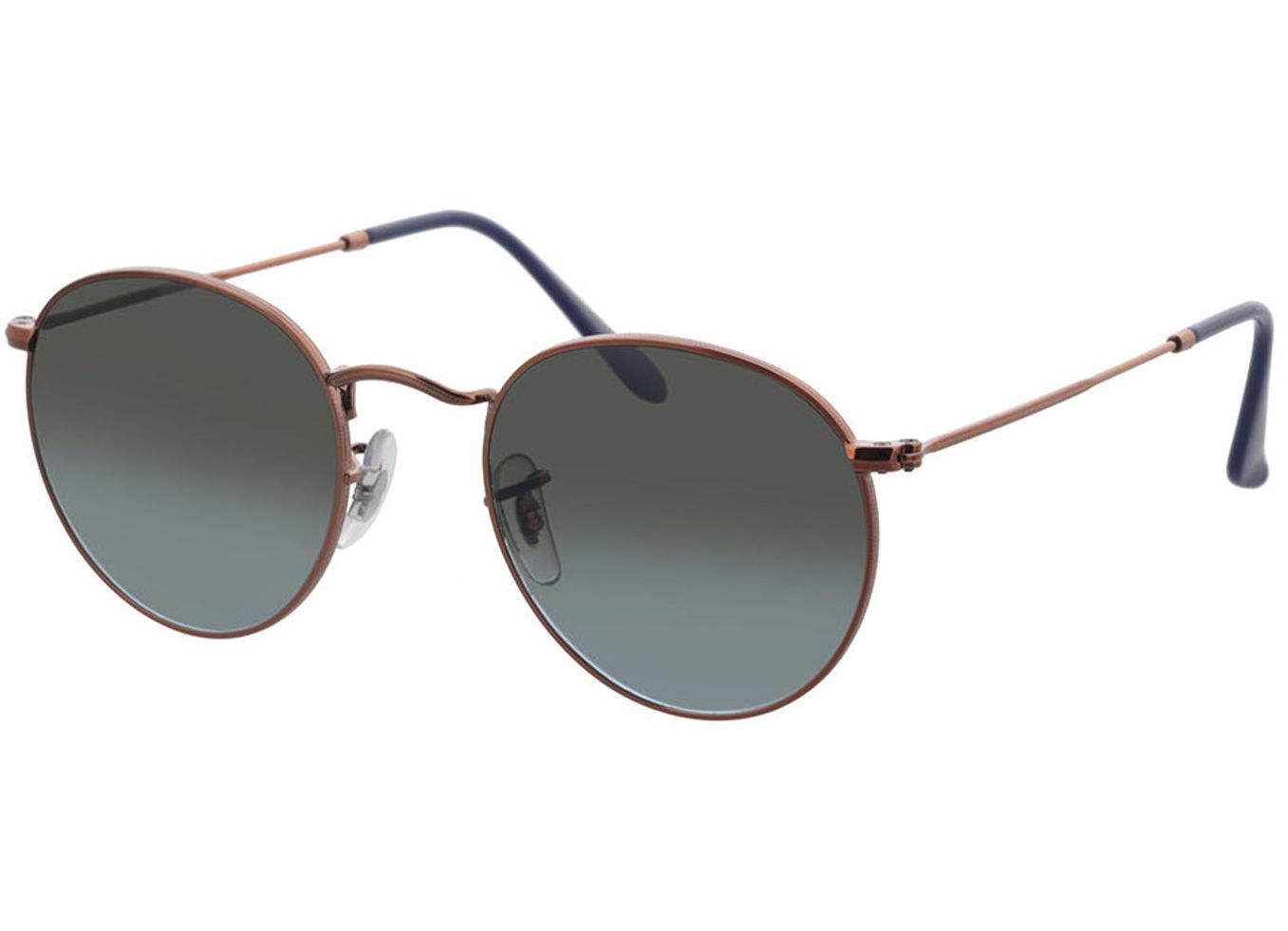 Ray-Ban Round Metal RB3447 900396 50-21 Sonnenbrille mit Sehstärke erhältlich, Damen/Herren, Vollrand, Rund