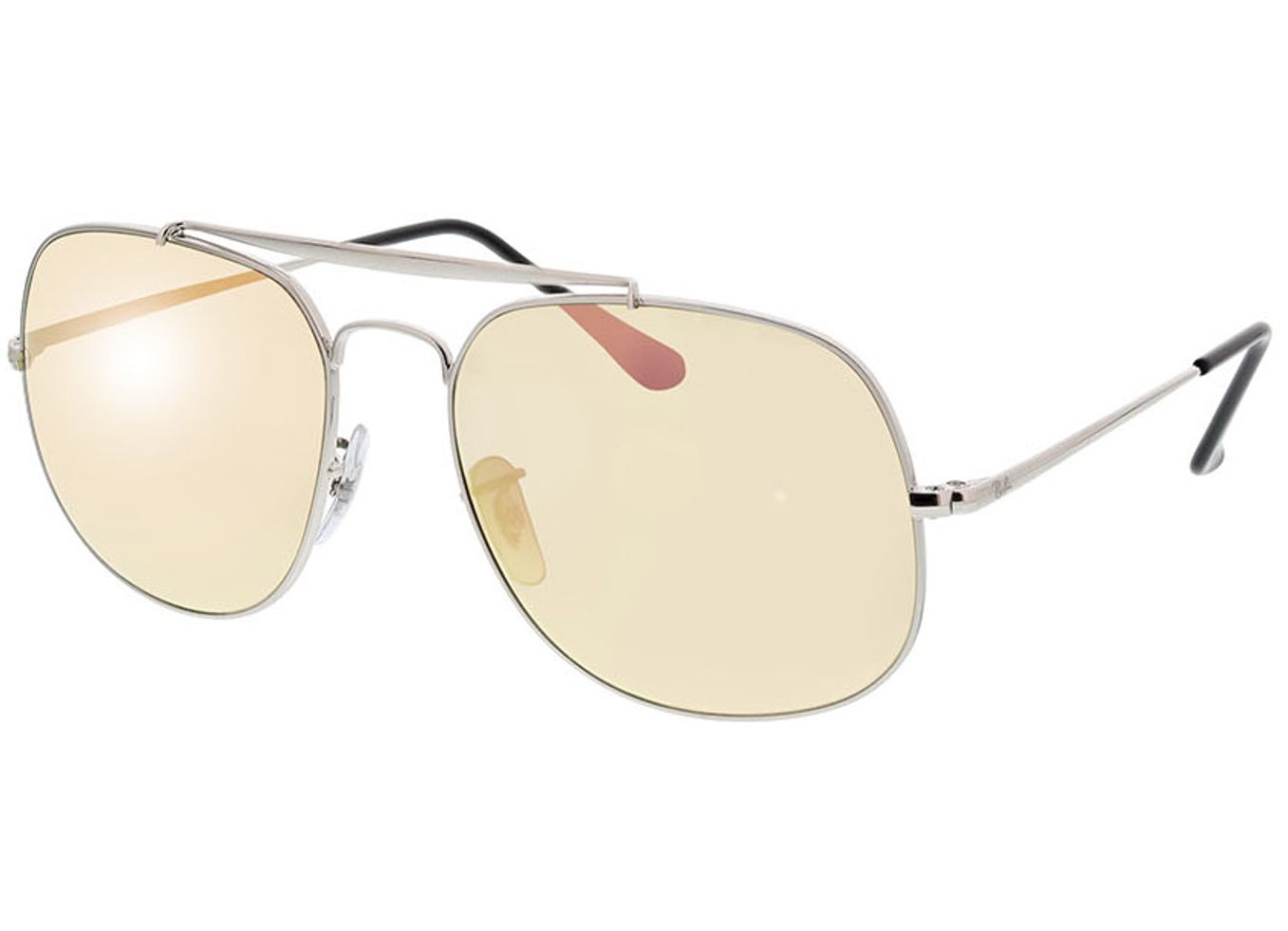 Ray-Ban The General RB3561 003/7O 57-17 Sonnenbrille mit Sehstärke erhältlich, Herren, Vollrand, Pilot