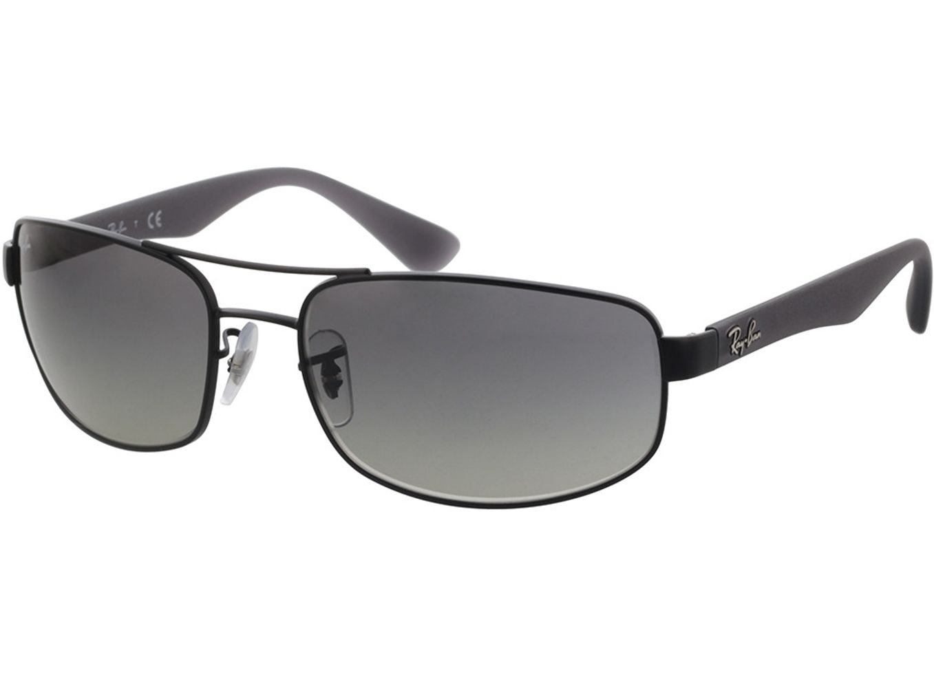 Ray-Ban RB3445 006/11 61-17 Sonnenbrille ohne Sehstärke, Herren, Vollrand, Rechteckig