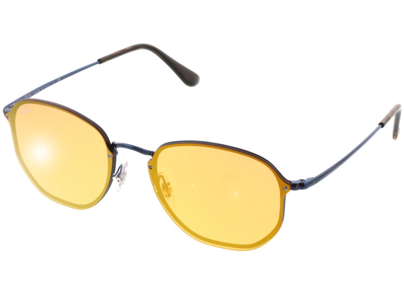 Ray-Ban Blaze Hexagonal RB3579N 90387J 58-15 Sonnenbrille ohne Sehstärke, Damen/Herren, Vollrand, Eckig