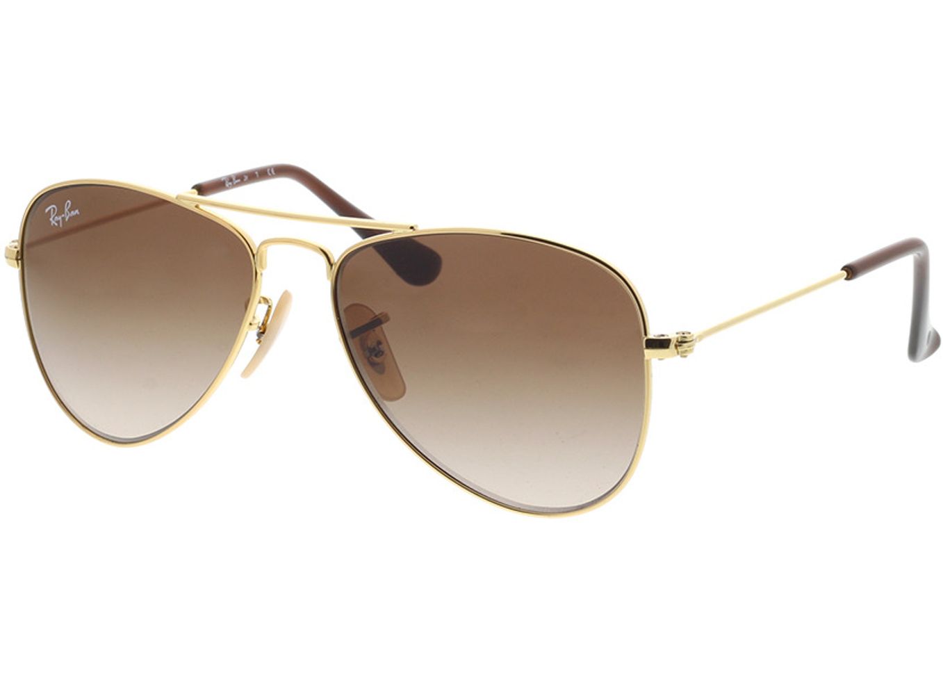 Ray-Ban Junior Aviator RJ9506S 223/13 50-13 Sonnenbrille mit Sehstärke erhältlich, Damen/Herren, Vollrand, Pilot